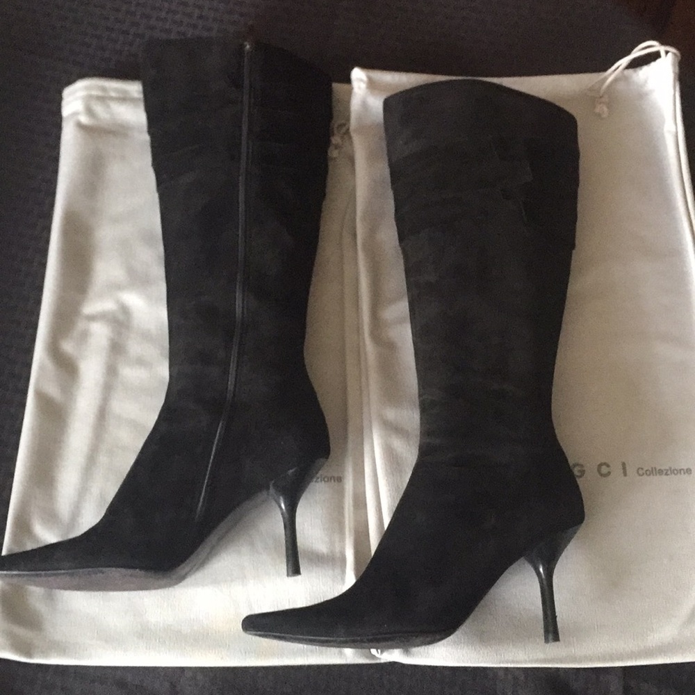 GCI Black Suede Boots size 9